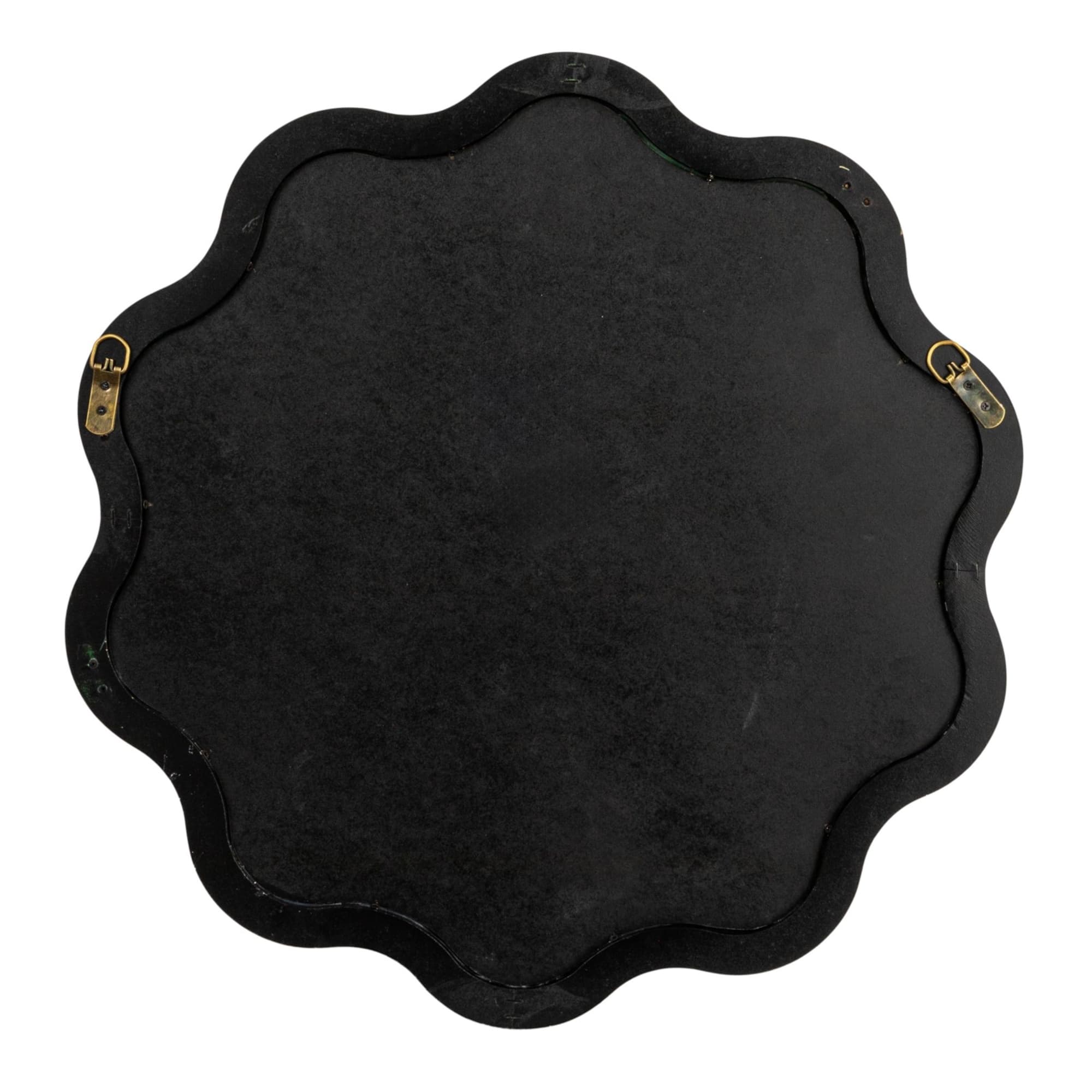 Hello Honey® 23.75" Green Scalloped Wavy Wall Mirror